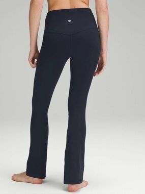 Lululemon Align High Rise Mini Flare Leggings Size 10 True Navy 28”